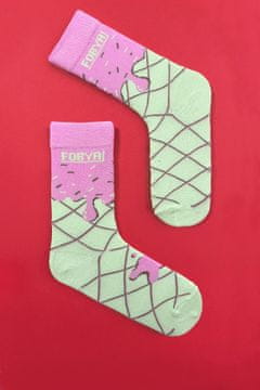 Fobya Ženske vesele nogavice Sabbual roza