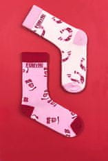 Fobya Ženske vesele nogavice Shoszanzaa roza 35-37