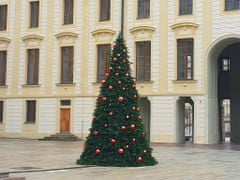 LAALU.cz Komplet okraskov BASIC RED 15-25 cm za drevesa 300-450 cm