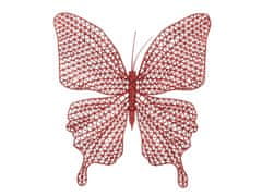LAALU.cz Metulj na sponki rdeča 20 x 19,5 cm
