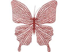 LAALU.cz Metulj na sponki rdeča 20 x 19,5 cm