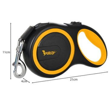 slomart Samodejna povodna vrvica za psa PURLOV 5m / 15kg