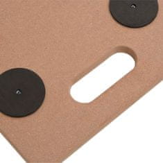 Vidaxl vidaXL Vozički s platformo, 2 kosa, pravokotni, material na osnovi lesa