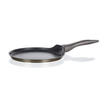 Banquet Ponev za palačinke z neprijemljivo površino METALLIC PLATINUM 24 x 1,6 cm, komplet 4 kosov