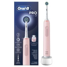 Oral-B Pro Series 3 Cross Action električna zobna ščetka, roza