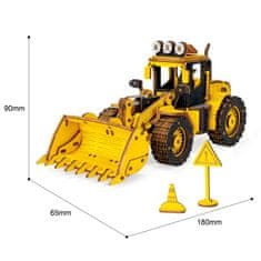 Robotime Model buldožer, Lesena 3D sestavljanka, (TG509K)