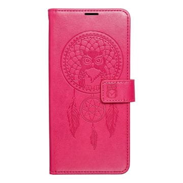 OEM Torbica MEZZO Book za iPhone 17 Pro Max z motivom lovilca sanj v barvi magenta