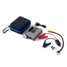shumee 4v1 zagon avtomobila Jump Starter + 8000mAh powerbank + kompresor + LED svetilka - črna