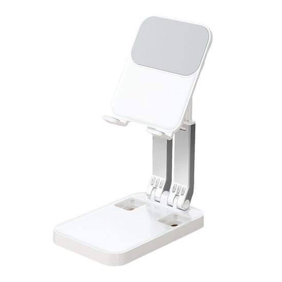 shumee Zložljivo stojalo za telefon tablico do 12,9'' belo