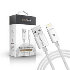 RhinoTech kabel z najlonsko pletenico USB-C na Lightning 27W 1M, bela (RTACC383)