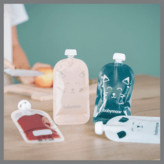 Babymoov  - Kuhalnik Nutribaby+ On the Moov Blanc in 15 vrečk za shranjevanje kašic