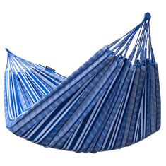 Potenza Viseča mreža kolumbijska PEREIRA DOUBLE 230×160 cm, bela/modra