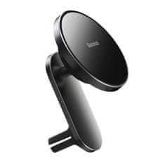 shumee Magnetni avto nosilec Qi 15W MagSafe induktivni polnilec za iPhone črn