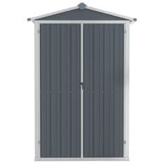 Vidaxl Vrtna lopa siva 116x45x175 cm pocinkano jeklo