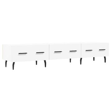 Vidaxl TV omarica bela 150x36x30 cm inženirski les