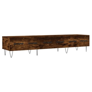 Vidaxl TV omarica dimljeni hrast 150x36x30 cm inženirski les