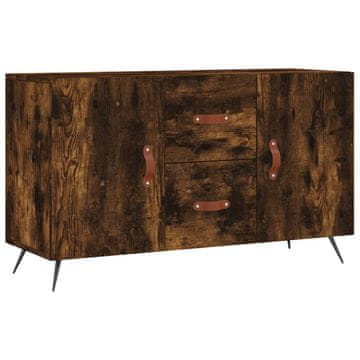 Vidaxl Komoda dimljeni hrast 100x36x60 cm inženirski les