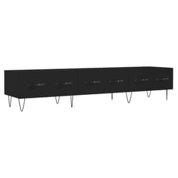 Vidaxl TV omarica črna 150x36x30 cm inženirski les
