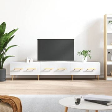 Vidaxl vidaXL TV omarica bela 150x36x30 cm material na osnovi lesa