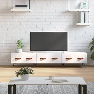 Vidaxl vidaXL TV omarica bela 150x36x30 cm material na osnovi lesa