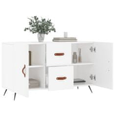 Vidaxl Komoda bela 100x36x60 cm inženirski les
