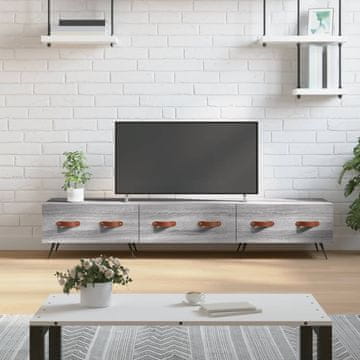 Vidaxl vidaXL TV stojalo, sivo, hrast sonoma, 150x36x30 cm