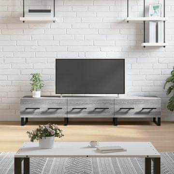 Vidaxl vidaXL TV stojalo, sivo, hrast sonoma, 150x36x30 cm