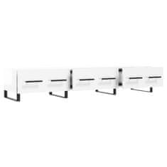 Vidaxl TV omarica visok sijaj bela 150x36x30 cm inženirski les