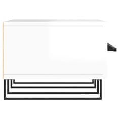 Vidaxl TV omarica visok sijaj bela 150x36x30 cm inženirski les