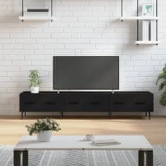 Vidaxl TV omarica črna 150x36x30 cm inženirski les