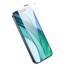 slomart Baseus kaljeno steklo za iphone 14 / 13 pro / 13 s celotnim zaslonom z 0,4 mm pokrovom za zvočnik + montažni komplet
