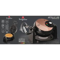 Berlingerhaus Vrtljivi vafljar za 4 vaflje s stojalom Rosegold Metallic Line BH-9451