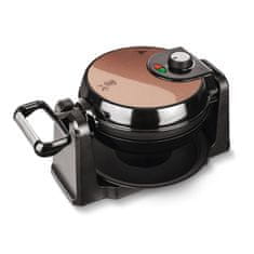 Berlingerhaus Vrtljivi vafljar za 4 vaflje s stojalom Rosegold Metallic Line BH-9451