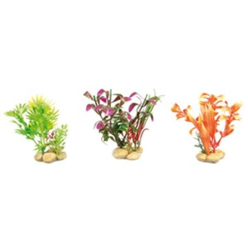 Flamingo Rastlinska plastika s kamni mix 5x10cm