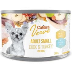 Calibra Dog Verve cons. GF Adult Small Duck &amp; Turkey 200 g