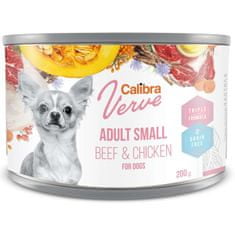 Calibra Dog Verve cons. GF Adult Small govedina in piščanec 200 g