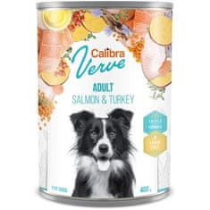 Calibra Dog Verve cons. GF Adult losos in puran 400 g