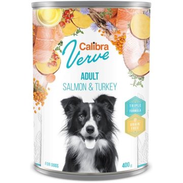Calibra Dog Verve cons. GF Adult losos in puran 400 g