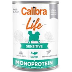 Calibra Dog Life Cons. Sensitive Losos z rižem 400g