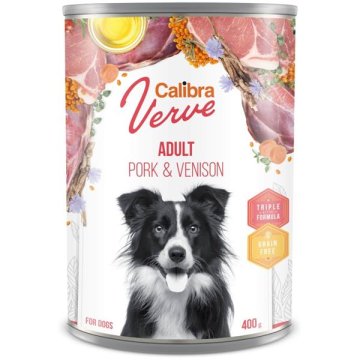 Calibra Dog Verve cons. GF Adult Pork &amp; Venison 400 g