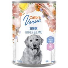Calibra Dog Verve cons. GF Senior puran in jagnjetina 400 g