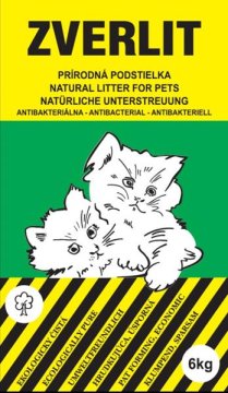 Zverlit Mačja stelja groba brez vonja - zelena 6 kg
