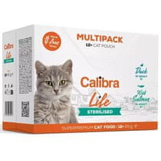 Calibra Kapsule Cat Life. Sterilizirano pakiranje Multipack v omaki 12x85g