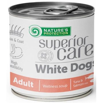 Nature's Protection Superior Care Soup Adult White Dogs Losos in tuna 140 ml