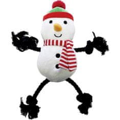 Happy Pet Igrača plišasta + vrv Ropee Body snowman HP 28cm