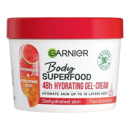 Garnier Body Superfood 48h Hydrating Gel-Cream Watermelon & Hyaluronic Acid vlažilna gel-krema za telo za ženske