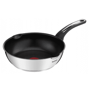 Tefal Tefal Emotion Wok Ponev 26 cm E30077 - Nerjavno jeklo, non-stick, za vse vrste kuhalnih plošč, hitro segrevanje