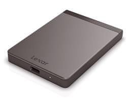 Lexar Lexarjev zunanji SSD 512 GB SL200 USB 3.1 (branje/pisanje: 550/400 MB/s)