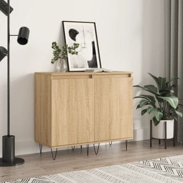 Vidaxl vidaXL Omarice, 2 kosa, hrast sonoma, 40x35x70 cm, material na osnovi lesa