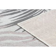 eoshop Preproga, tekač SISAL SION palmovi listi, tropski 2837 flat weave ecru / pink ( - Velikost: 70x300 cm)
